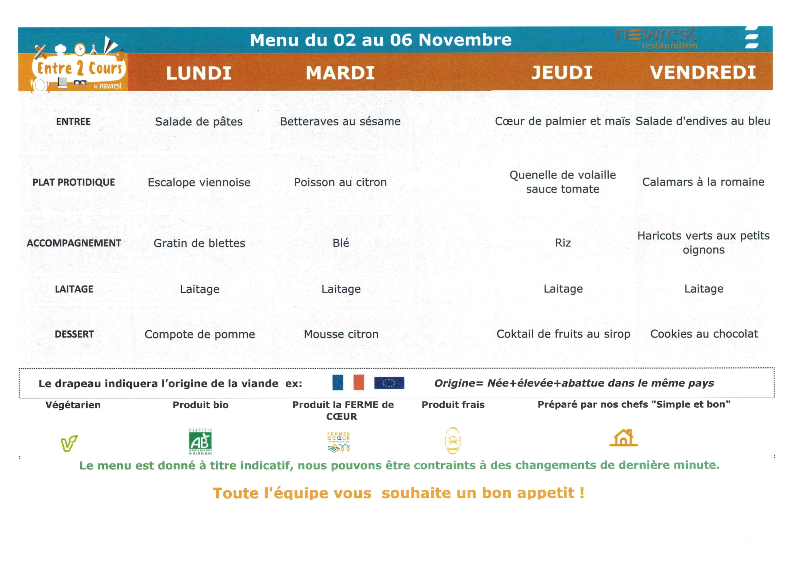 MENU DU 2 AU 6 NOVEMBRE_0001